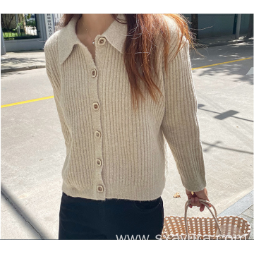 Autumn knitted cotton temperament commuter cardigan